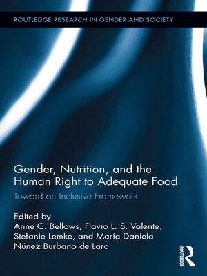 cover image of Gender, Nutrition, and the Human Right to Adequate Food